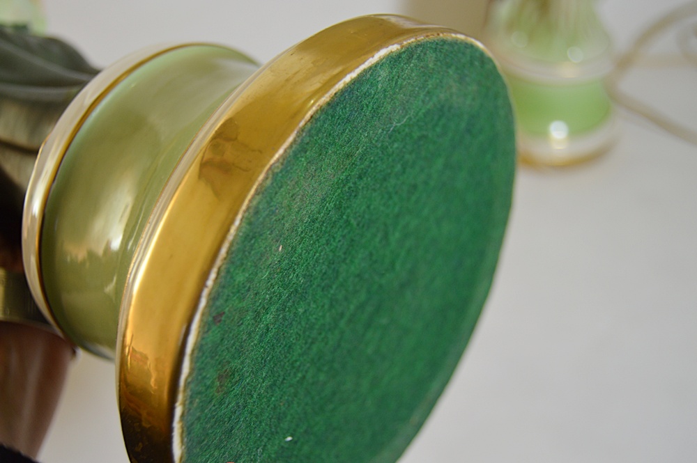 Pair of 1930s Figural Ceramic Lamps