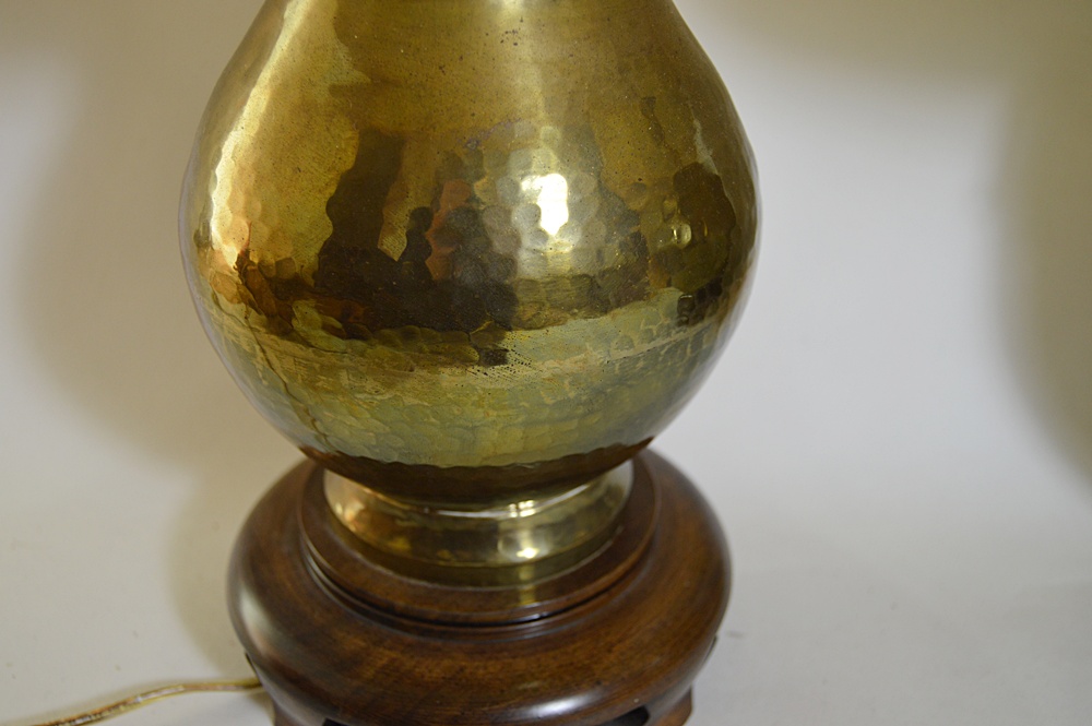 Pair of Brass Table Lamps