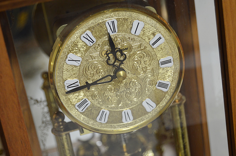 Collection of Wood Case Clocks with Hamilton