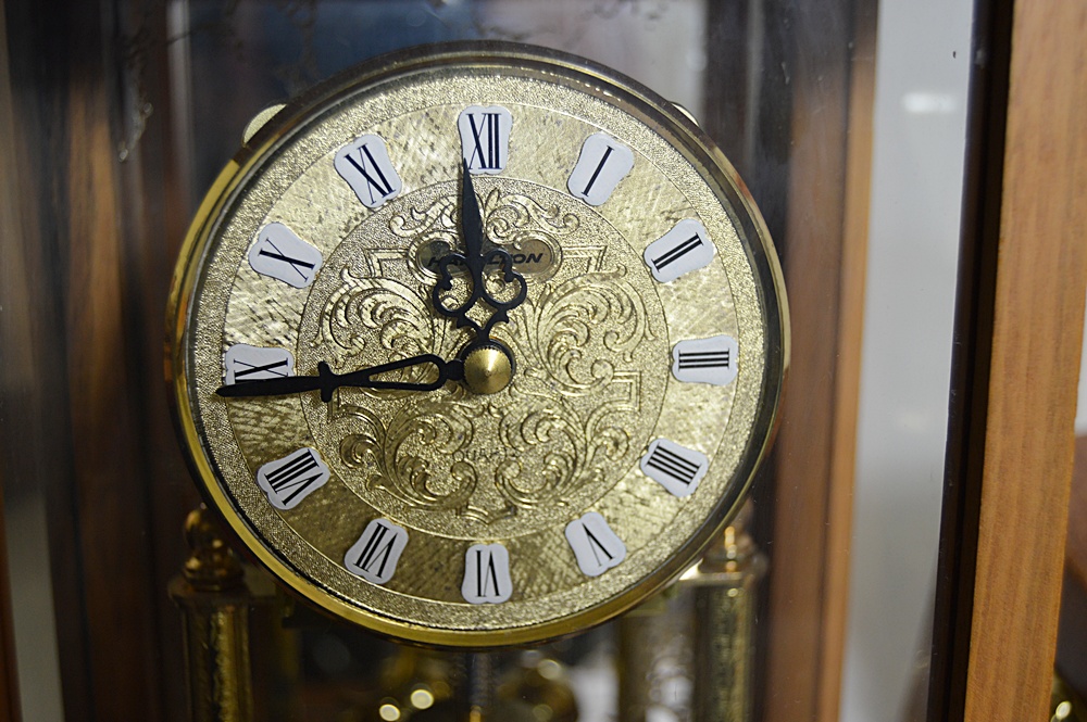 Collection of Wood Case Clocks with Hamilton