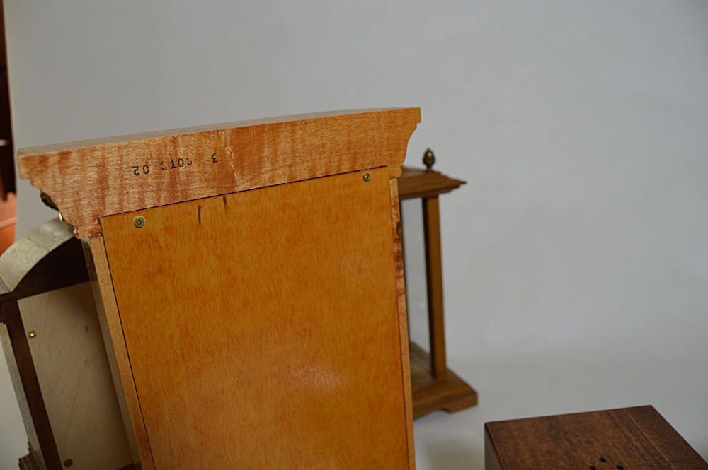 Collection of Wood Case Clocks with Hamilton