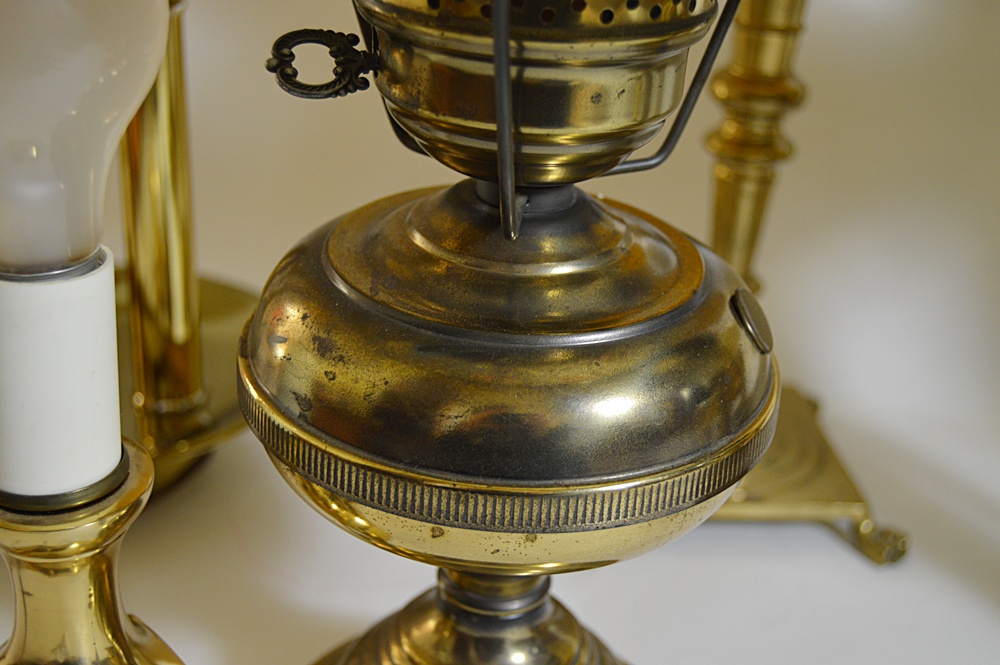Group of Brass Table Lamps