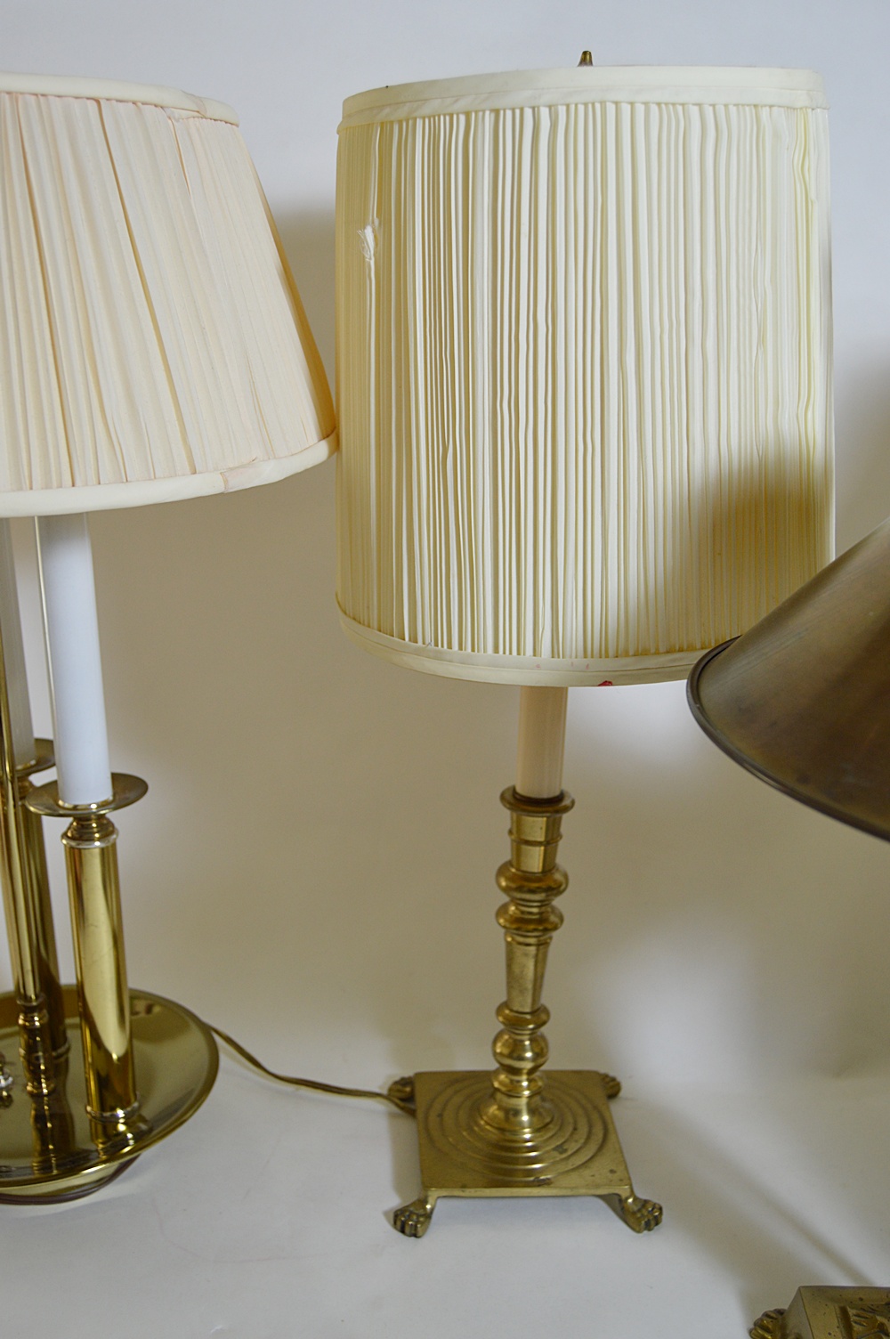 Group of Brass Table Lamps