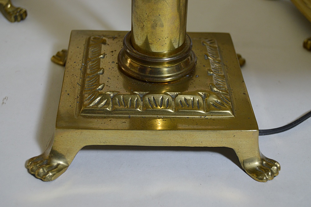 Group of Brass Table Lamps