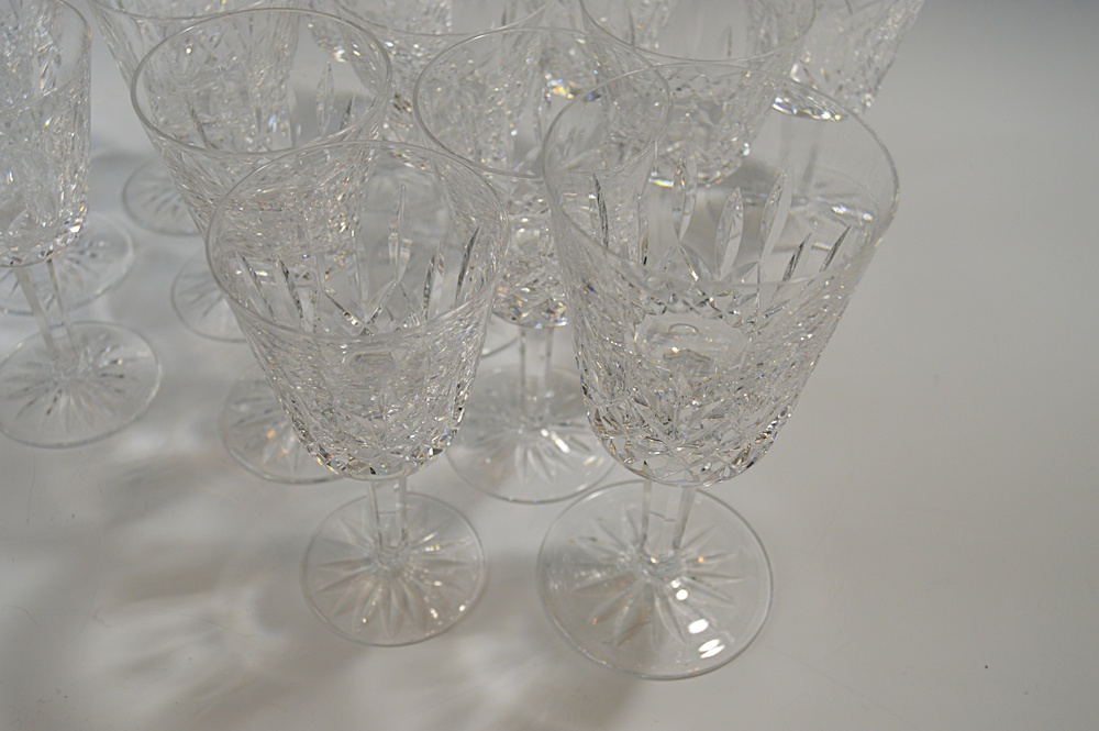 Set of Waterford Crystal "Lismore" Wine Goblets