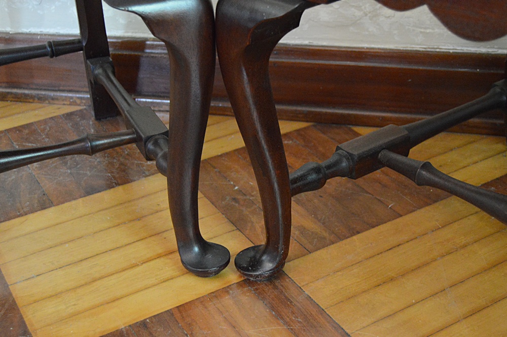 The Bartley Collection Mahogany Queen Anne Style Armchairs