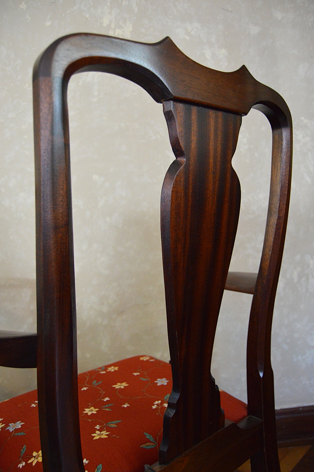 The Bartley Collection Mahogany Queen Anne Style Armchairs