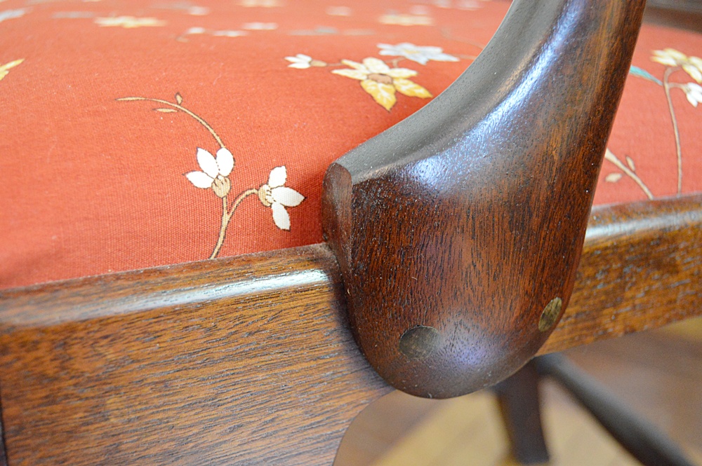 The Bartley Collection Mahogany Queen Anne Style Armchairs