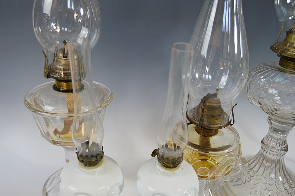 Vintage Kerosene Lamps, One Electrified