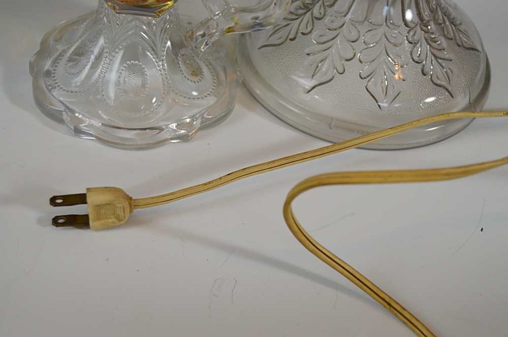 Vintage Kerosene Lamps, One Electrified