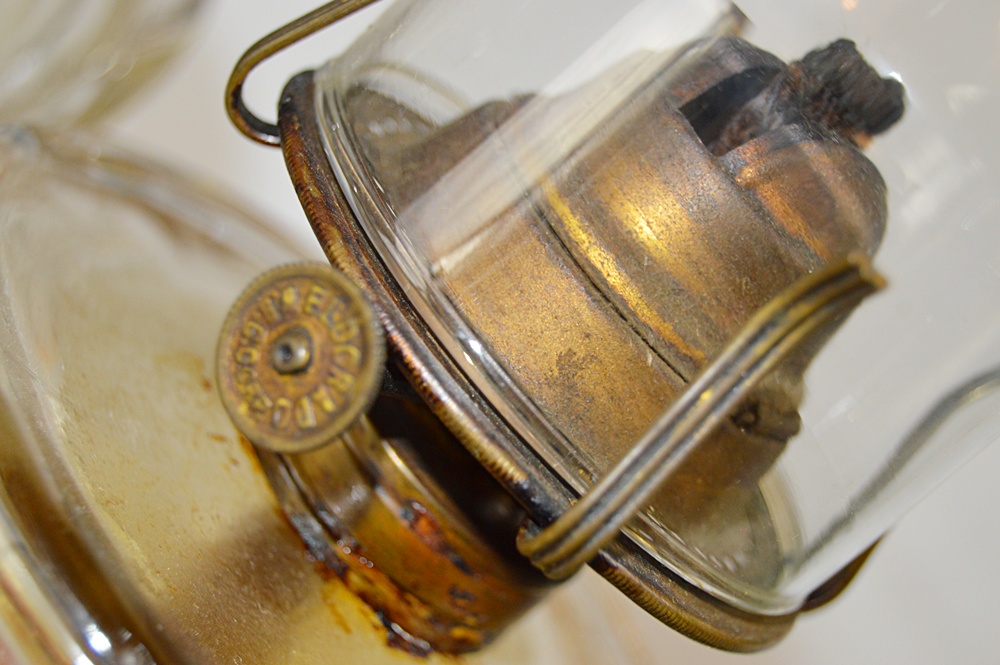 Vintage Kerosene Lamps, One Electrified