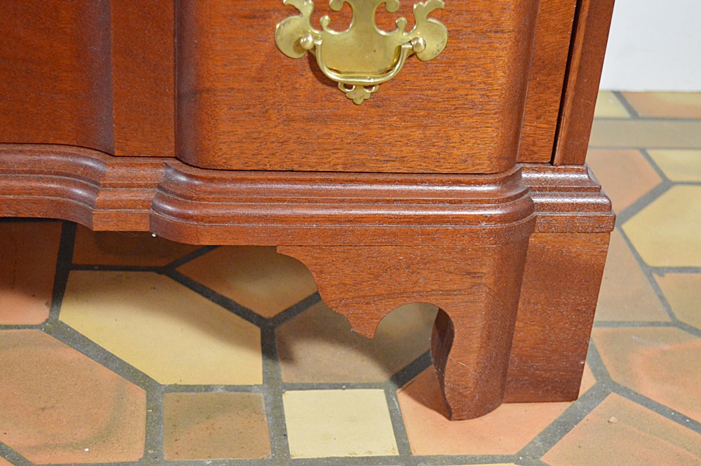 The Bartley Collection Chippendale Style Mahogany Block Front Chest