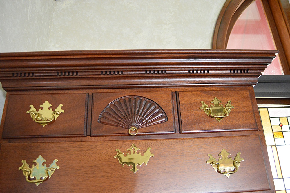 The Bartley Collection Chippendale Style Mahogany Chest on Chest