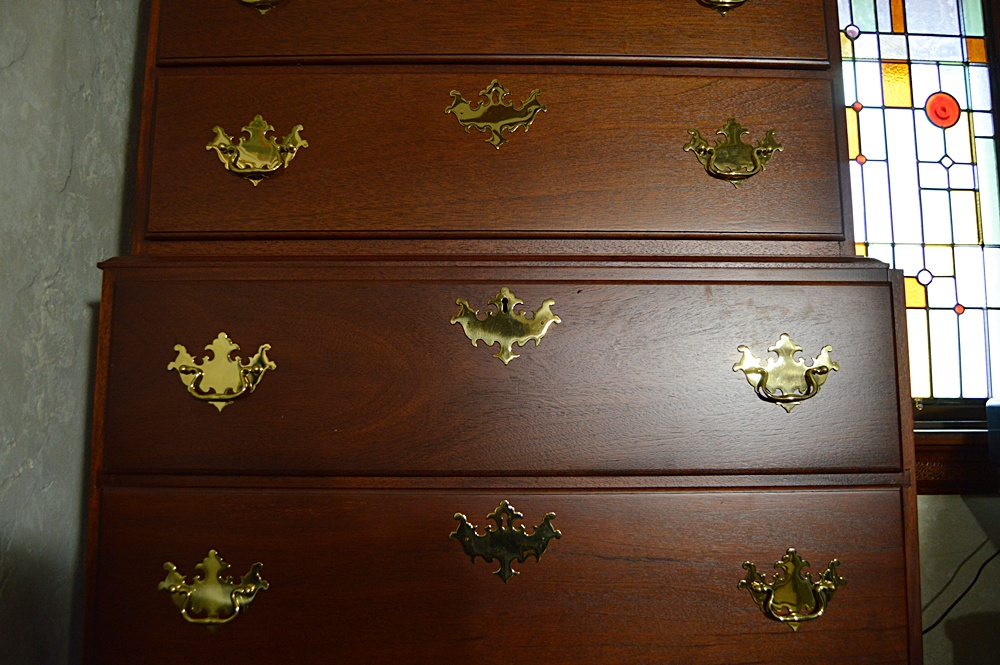 The Bartley Collection Chippendale Style Mahogany Chest on Chest