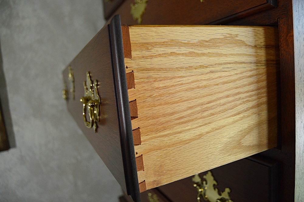 The Bartley Collection Chippendale Style Mahogany Chest on Chest