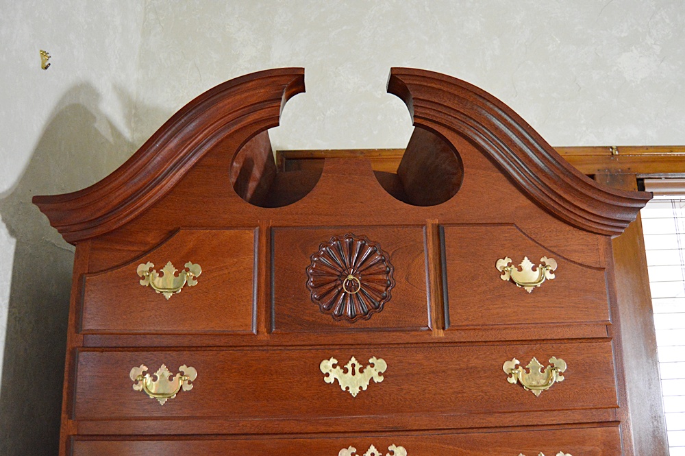 The Bartley Collection Queen Anne Style Mahogany Highboy