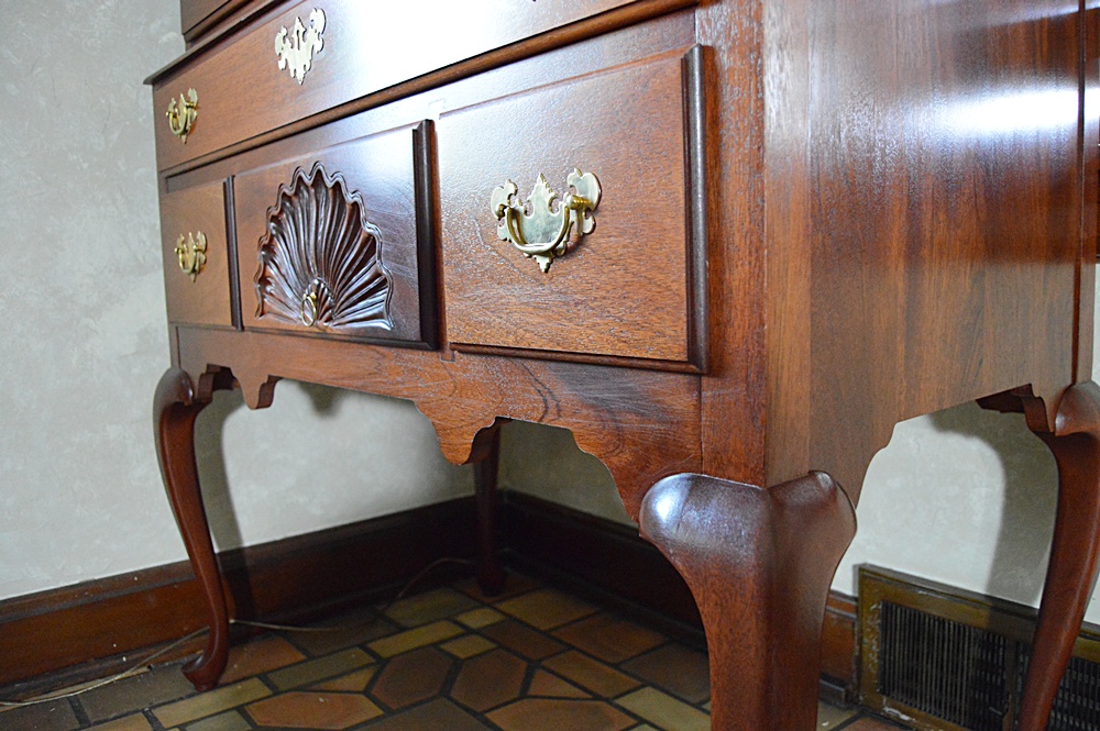 The Bartley Collection Queen Anne Style Mahogany Highboy