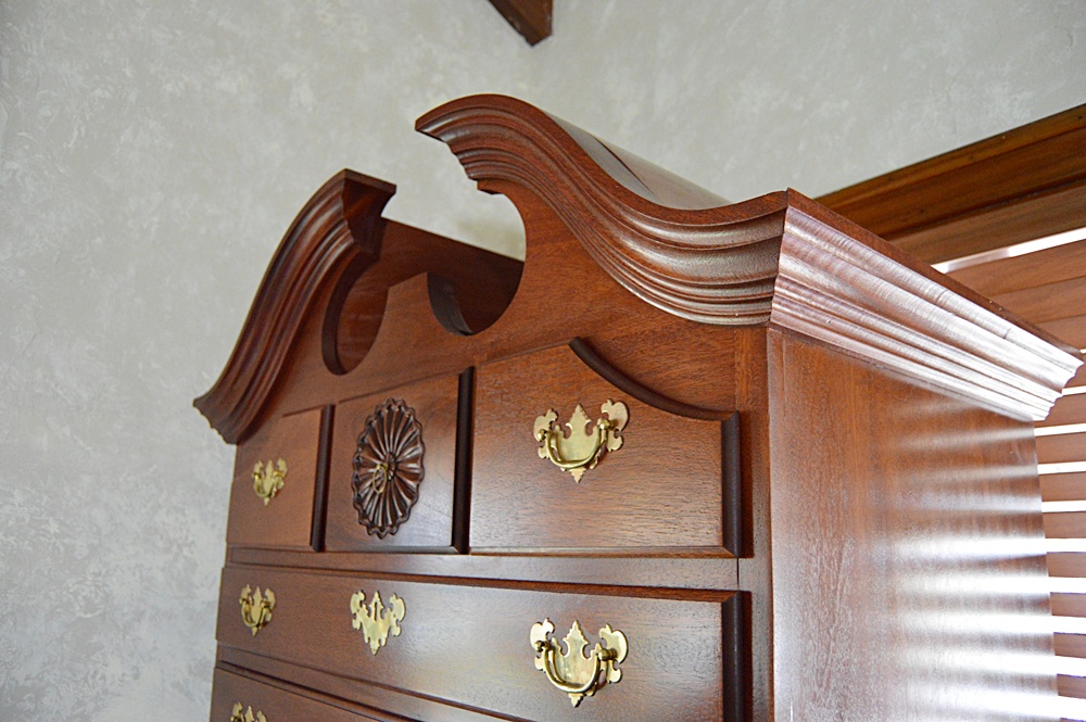 The Bartley Collection Queen Anne Style Mahogany Highboy