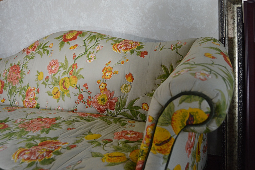 Chippendale Style Camel Back Sofa