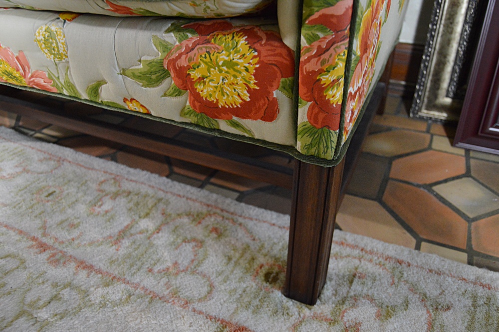 Chippendale Style Camel Back Sofa