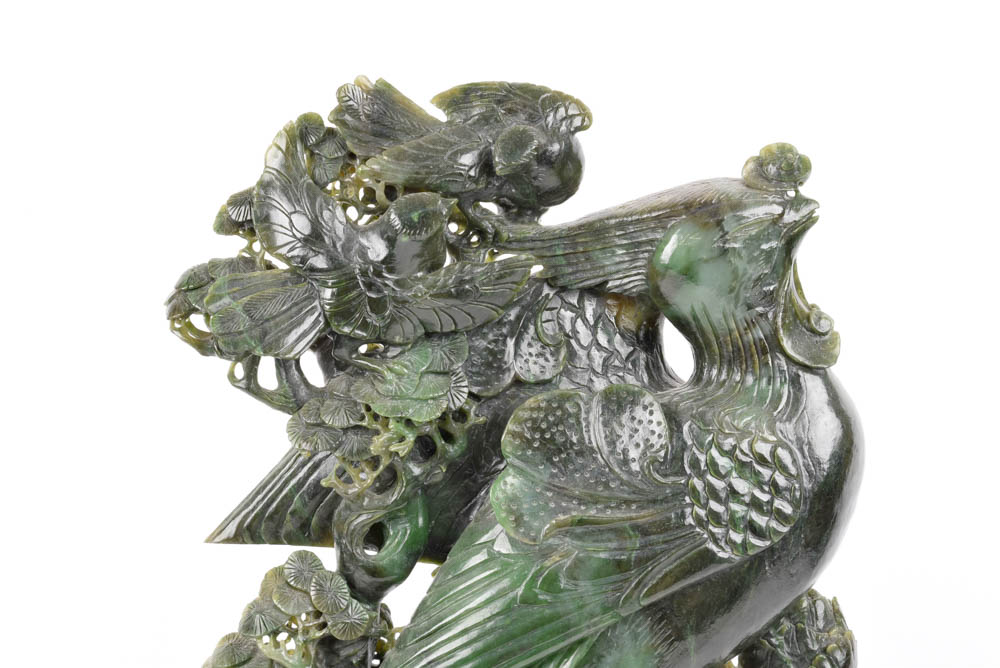 Jadeite Phoenix Sculpture
