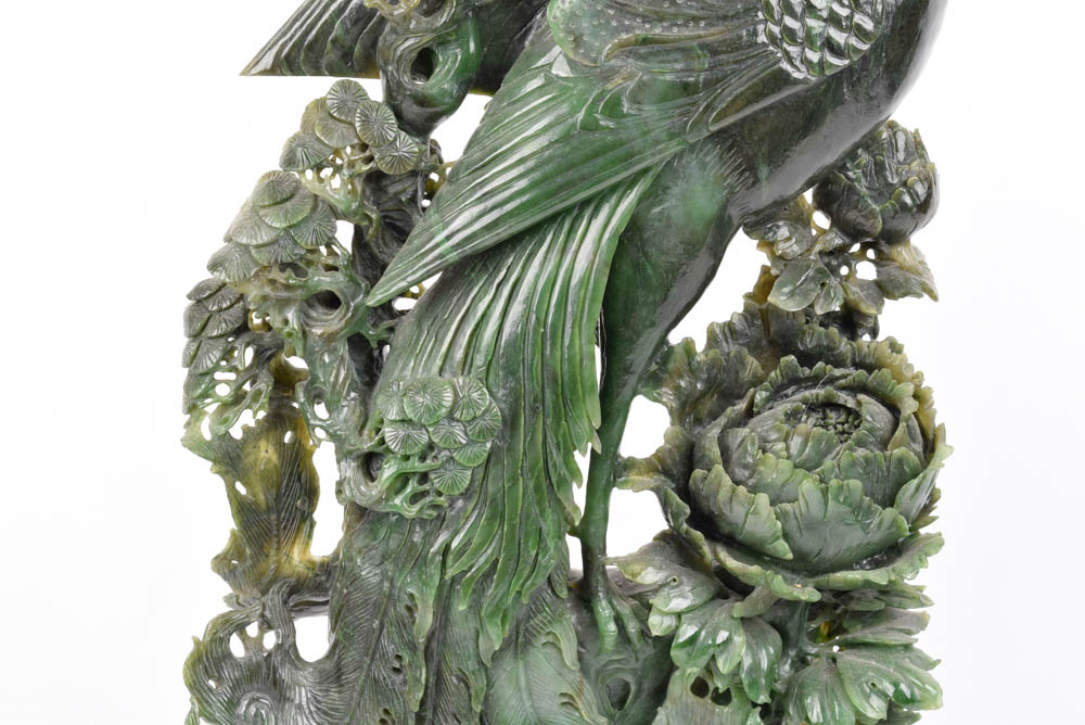 Jadeite Phoenix Sculpture