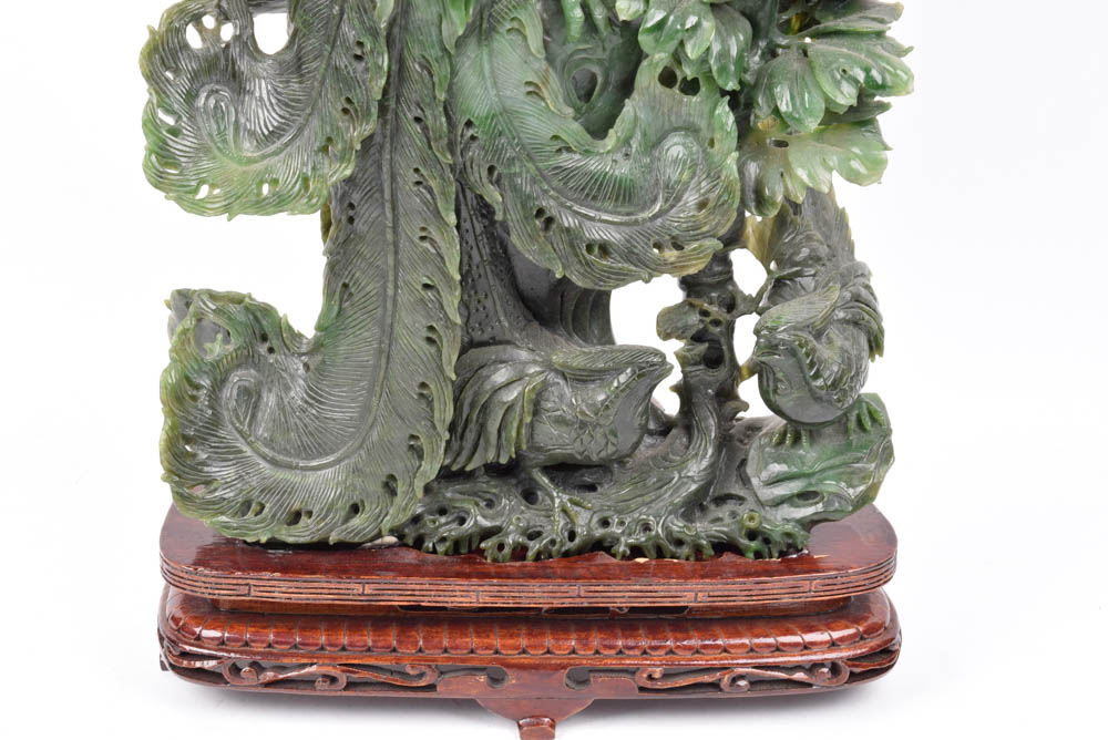 Jadeite Phoenix Sculpture