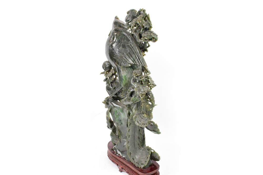 Jadeite Phoenix Sculpture