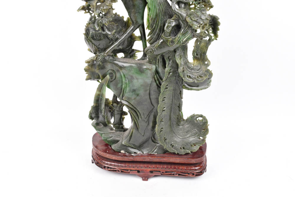 Jadeite Phoenix Sculpture