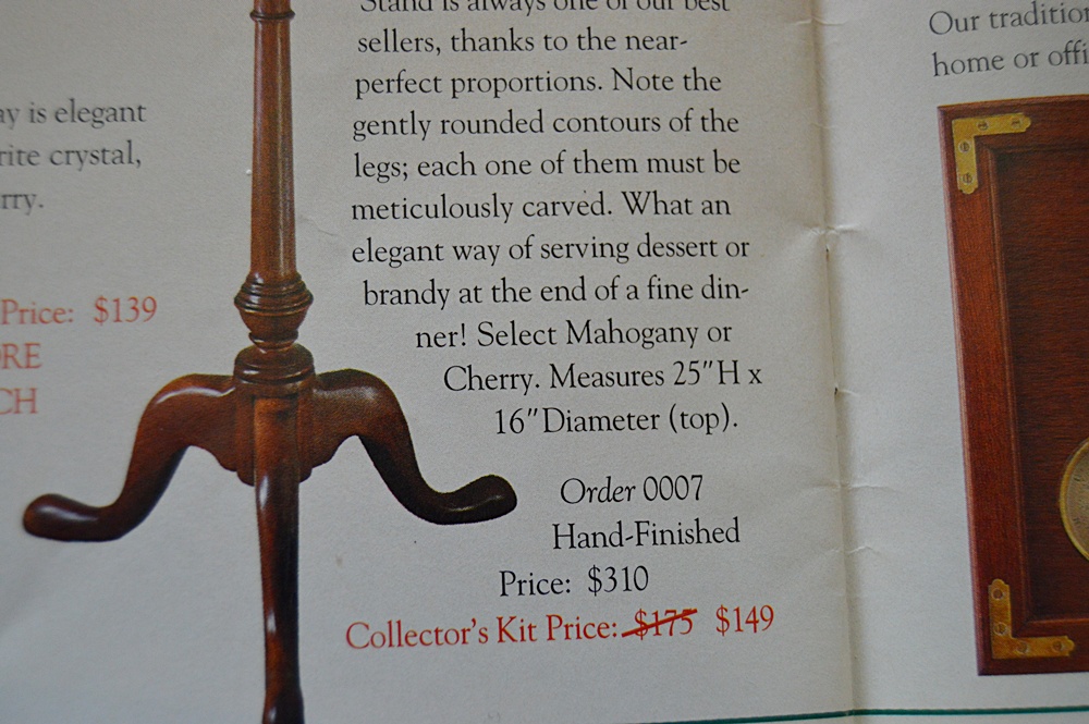 The Bartley Collection Queen Anne Style Mahogany Brandy Stand