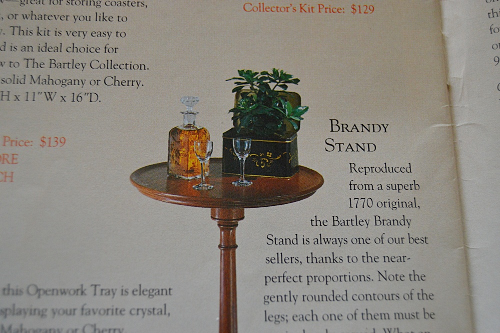 The Bartley Collection Queen Anne Style Mahogany Brandy Stand