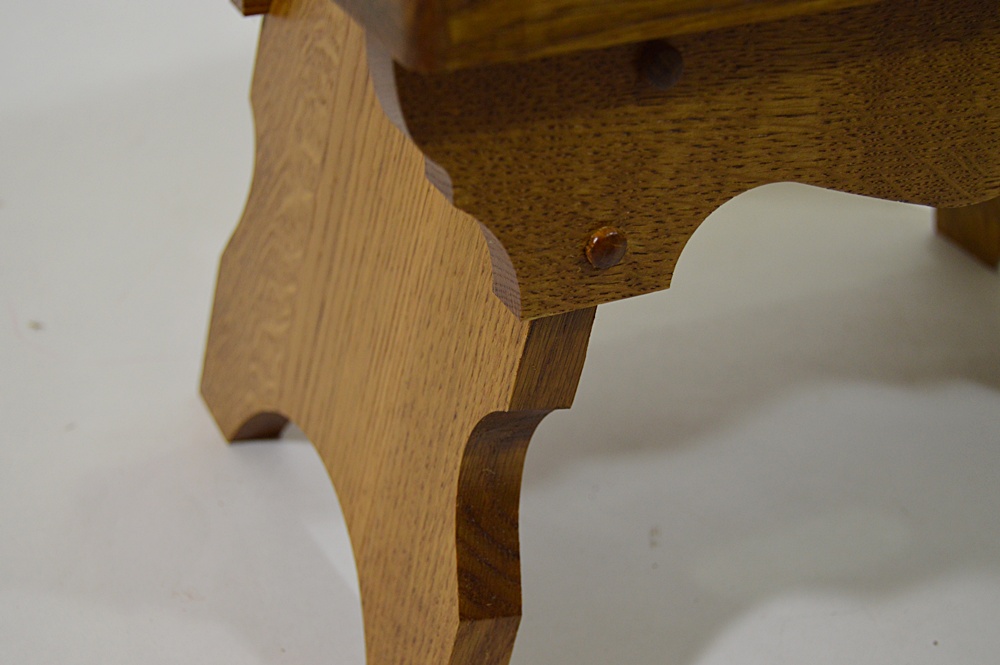 The Bartley Collection Oak Five Board Footstool