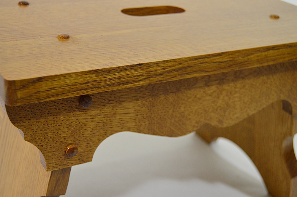 The Bartley Collection Oak Five Board Footstool