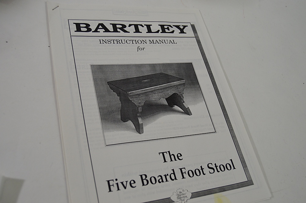 The Bartley Collection Oak Five Board Footstool