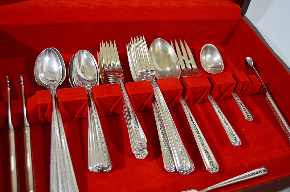 Towle "Rambler Rose" Sterling Silver Flatware, 8-Place Settings