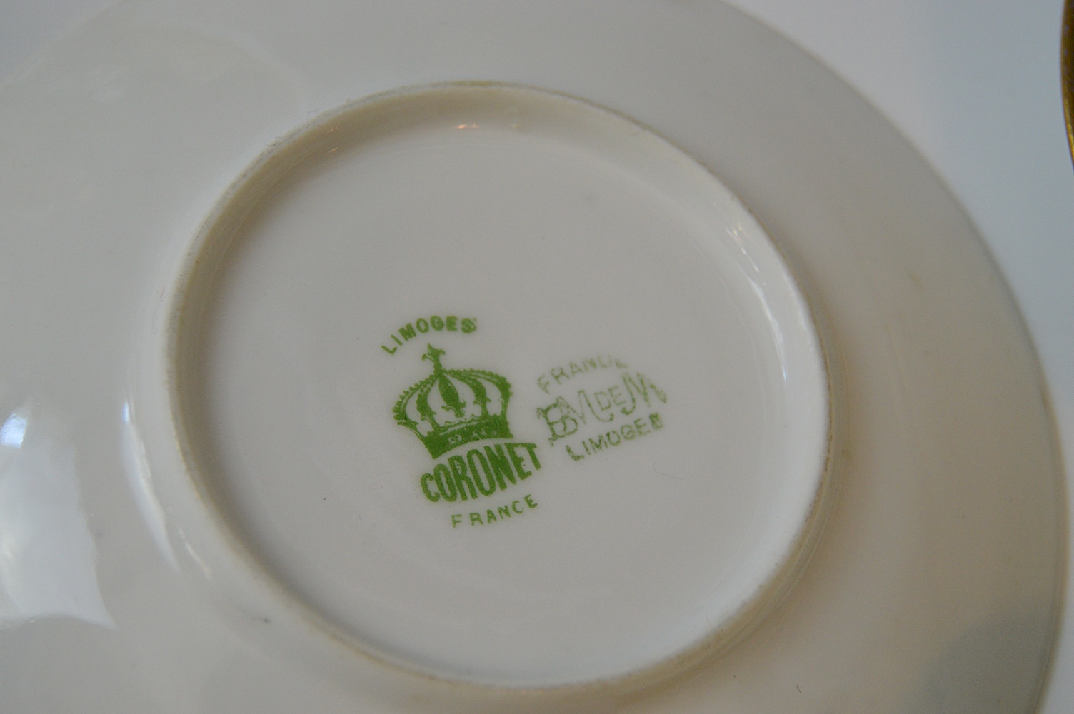 French Limoges China Demitasse Cups and Saucers