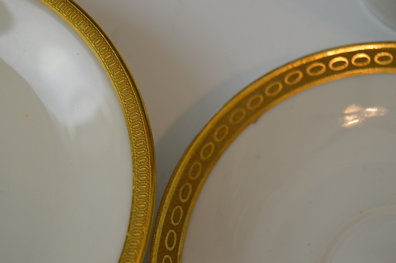 French Limoges China Demitasse Cups and Saucers