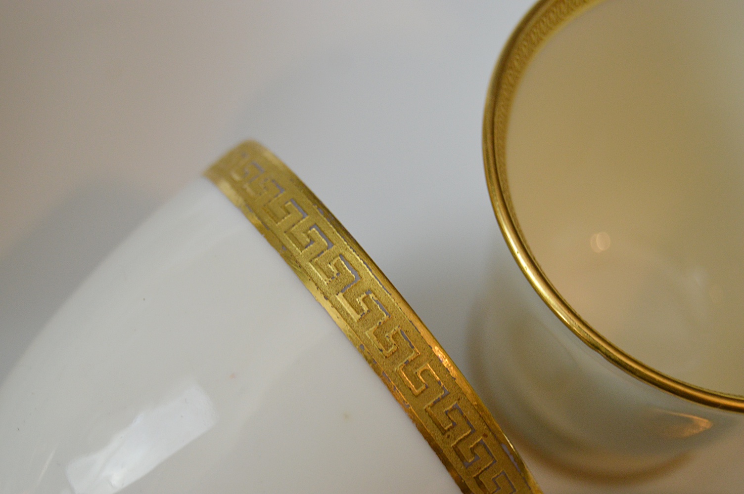 French Limoges China Demitasse Cups and Saucers