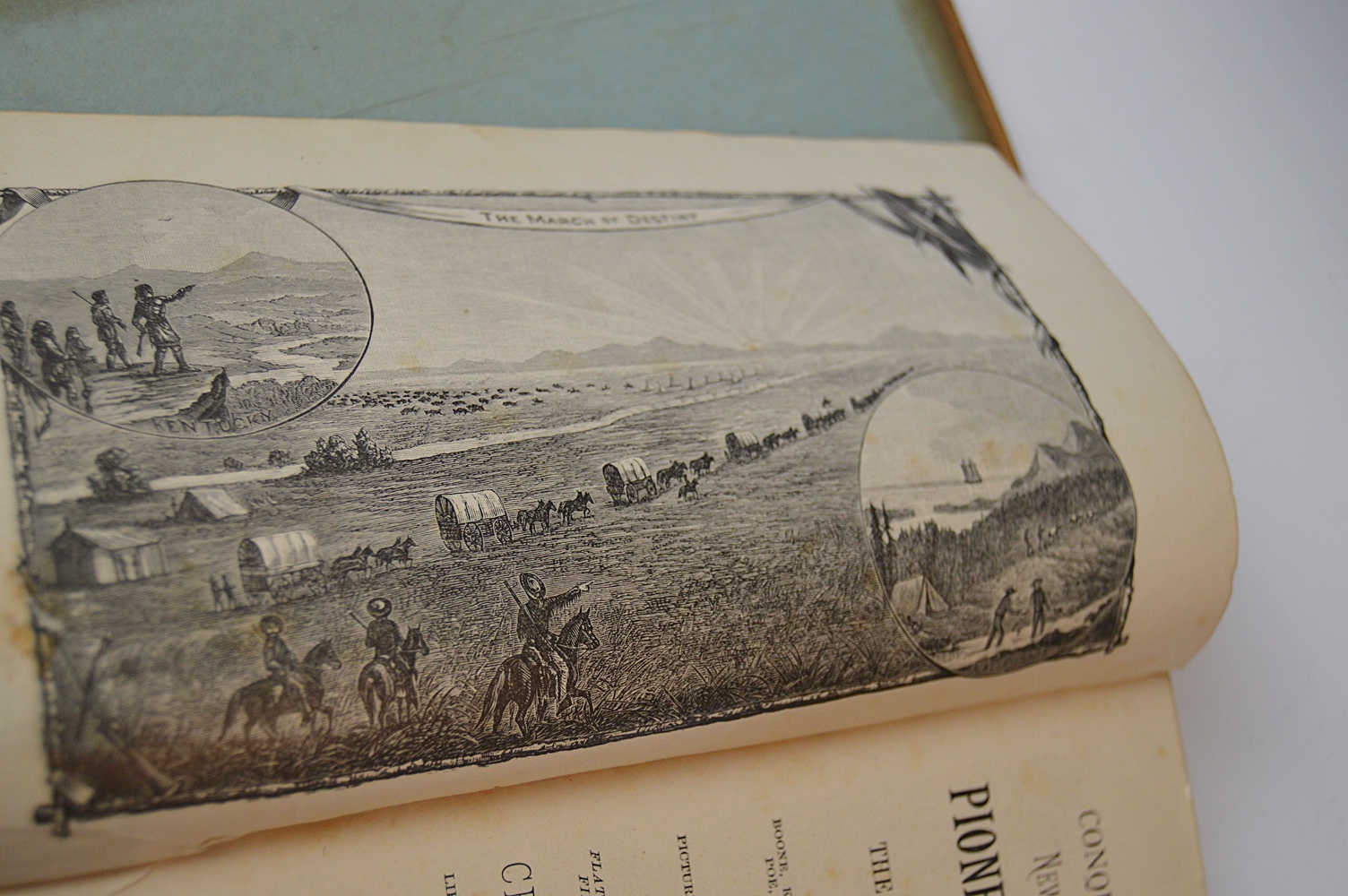 Antique 1883 Volume of "Pioneer Heroes and Heroines"