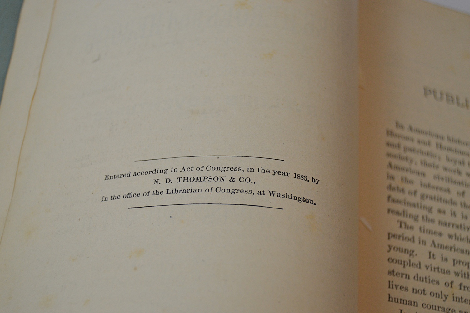 Antique 1883 Volume of "Pioneer Heroes and Heroines"