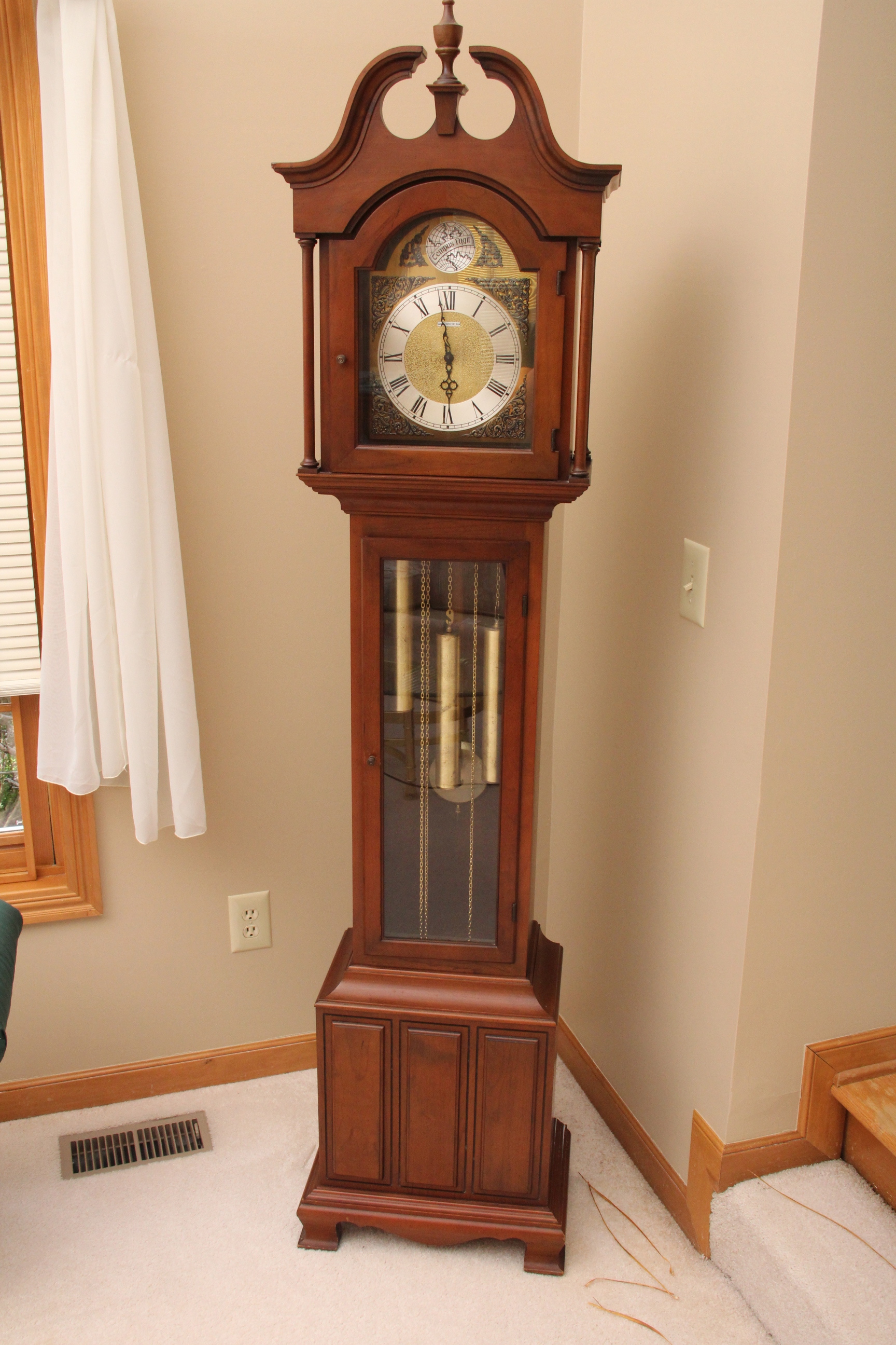 Howard Miller Barwick Maple Grandfather Clock