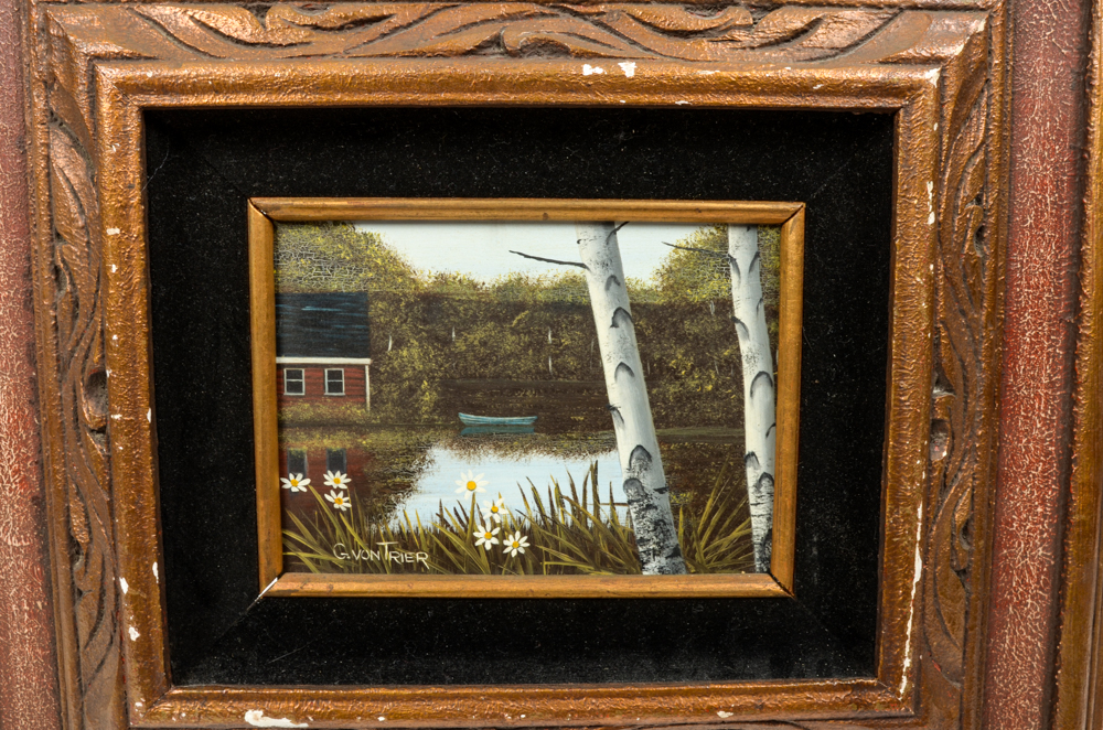 Oil on Board Painting by Gerry Von Trier