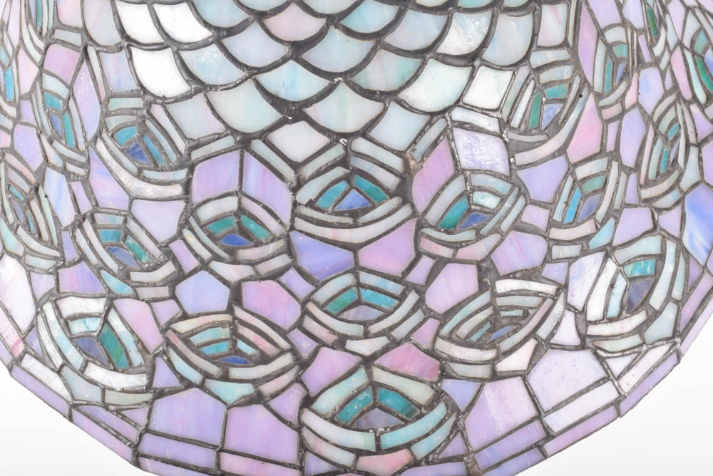 American Slag Glass Lamp