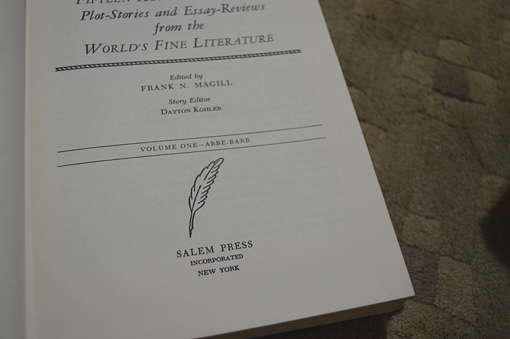 Collection of The Palliser Novels and "Masterplots"