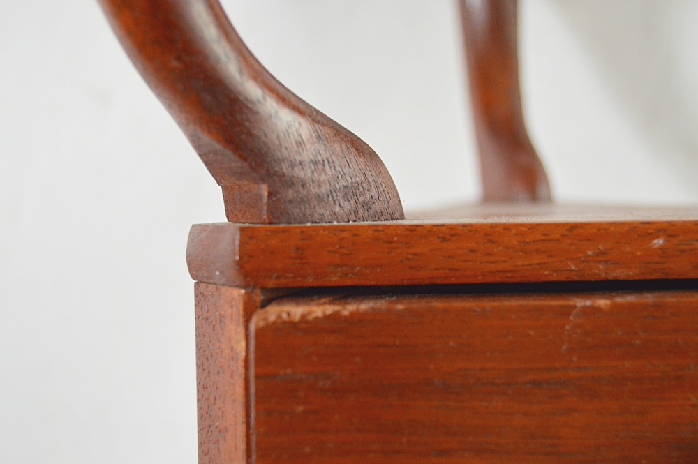 The Bartley Collection Queen Anne  Mahogany Stand with Vintage Pitcher and Bowl Set