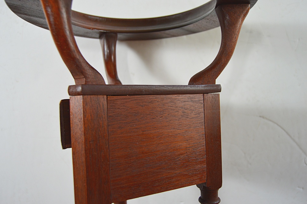 The Bartley Collection Queen Anne  Mahogany Stand with Vintage Pitcher and Bowl Set