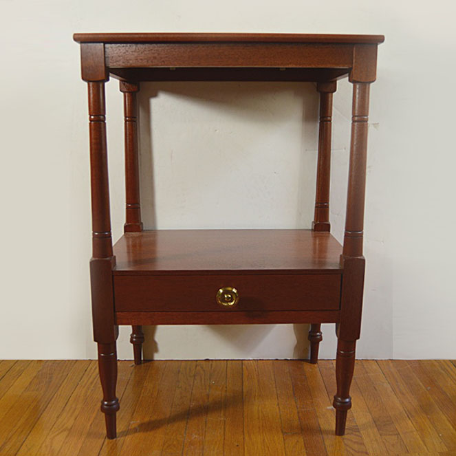 The Bartley Collection Mahogany Side Table or Nightstand