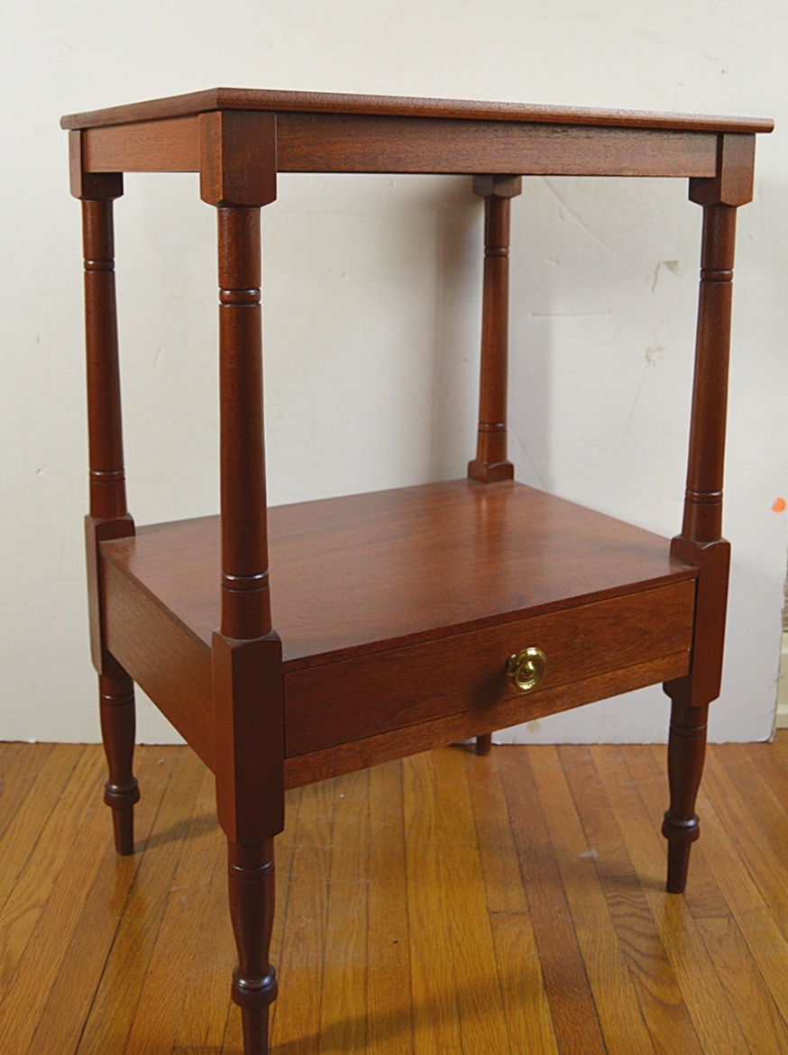 The Bartley Collection Mahogany Side Table or Nightstand