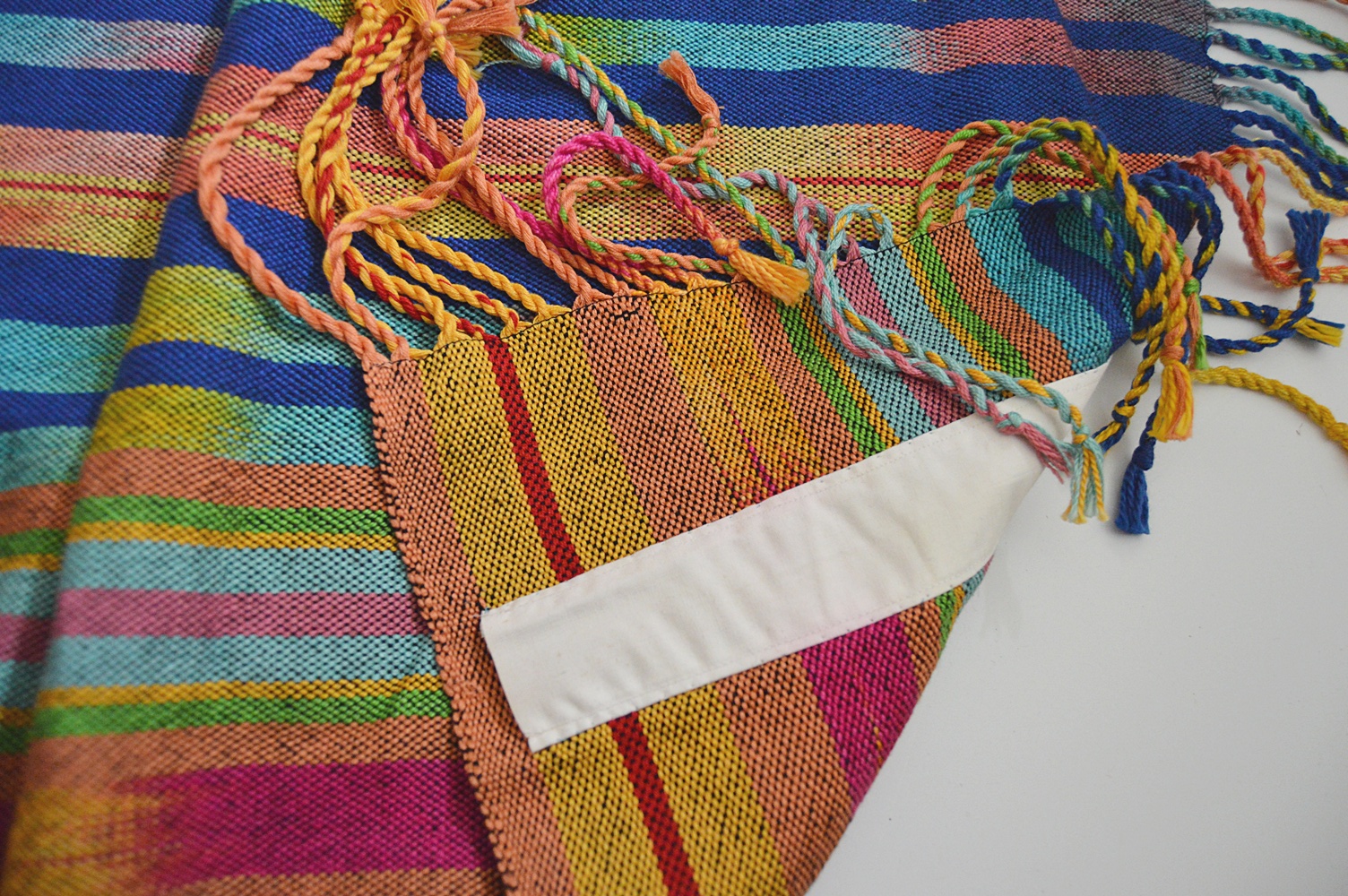 Handwoven Wool and Silk Wall Hanging by John Curley
