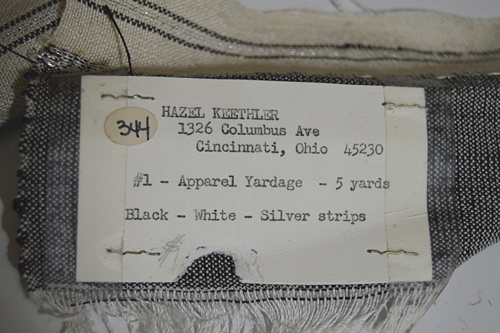 Bolt of Handwoven Striped Linen by Hazel Keethler